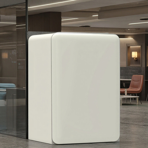 Factory Supply 128L Portable Retro <b>Mini</b> Fridge Foamed Door Air Smart Single-Temperature Automatic Defrost for Household Use KBCD - Product Image 2