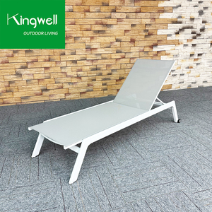 Precio al por mayor, juego de muebles de piscina comercial, tumbonas de playa portátiles de aluminio impermeables, tumbonas apilables, patio, <span class=keywords><strong>Hotel</strong></span> - Product Image 3