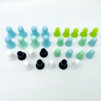 Différentes tailles et couleurs tétine ampoules en caoutchouc de silicone pour bouteilles bouchon compte-gouttes