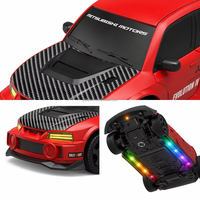 Voiture RC Mitsubishi sous licence, échelle 1:43, 2,4 GHz, semi-proporcionnelle, 4 roues motrices, vitesse de 20 km/h, drift, avec éclairage LED ambiant 7 couleurs