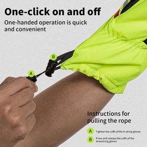 Guanti Impermeabili per Moto, <span class=keywords><strong>Copriguanti</strong></span> Antipioggia Antiscivolo Riflettenti, Accessori Invernali Antivento per Moto - Product Image 5