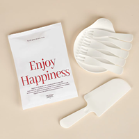 Ensemble de vaisselle jetable en plastique pour pâtisserie, gâteaux, desserts, couteaux, fourchettes et assiettes, idéal pour les fêtes d'anniversaire, emballé individuellement, impression commerciale