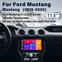 Lecteur DVD de voiture 11,5 pouces Android 13 CarPlay Android Auto Lecteur multimédia Écran tactile Radio de voiture GPS Navigateur GPS pour Ford Mustang 2015-2020