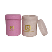 Envase Ecológico de Plástico para Manteca Corporal de 100ml 200ml 8oz, Botella de Paja de Trigo para Loción y Champú, para Envasado de Cosméticos F888