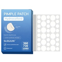 Patch anti-acné transparent, stock prêt à l'emploi, 360 pièces, patchs invisibles et respirants pour couvrir les marques d'acné, vente en gros
