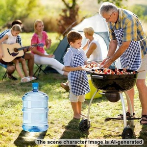 Pompe distributrice d'eau portable pour bouteille, avec système de fermeture pour bidon d'eau grande capacité, chargement par le haut et par le bas - Product Image 4