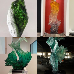 Esculturas de Resina Transparente Personalizadas Hechas con Materias Primas de Alta Pureza, Uso Comercial, Artesanía en Cristal, Diseño Gratuito - Product Image 1