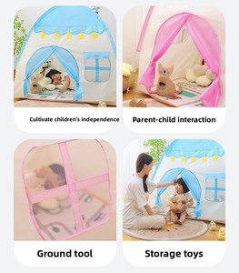 Tente <span class=keywords><strong>de</strong></span> <span class=keywords><strong>jeu</strong></span> pour enfants, maisonnette portable pour garçons et filles, château <span class=keywords><strong>de</strong></span> <span class=keywords><strong>jeu</strong></span> - Product Image 6
