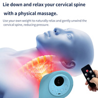 Oreiller de massage du cou sans fil Ems Electric Pulse avec chaleur Cervical Neck Acupuncture Massage Télécommande