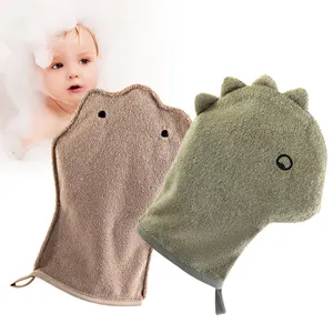 Niedliche Tiere Baby Bad Mitt Bequeme Terry Bade handschuhe für Kinder Baby Waschlappen