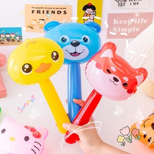 <span class=keywords><strong>Jouet</strong></span> Marteau Gonflable pour Enfants, Bâton de Frappe en Forme de <span class=keywords><strong>Ballon</strong></span> de Dessin Animé avec Sifflet et Clochette, Accessoire de Punition en Plastique Durable - Product Image 2