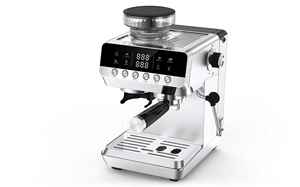 Cafetera Espresso Semiautomática - Molinillo de Café Integrado, Control Táctil y Pantalla Digital, 15 Bares de Presión para Uso en Casa y Oficina - Product Image 4