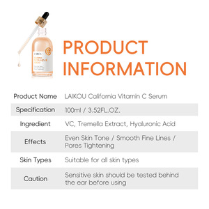 Sérum facial à la vitamine <span class=keywords><strong>C</strong></span>, éclaircissant, atténue les taches brunes, anti-âge, 100 ml, OEM ODM, étiquette privée, logo personnalisé, vente en gros - Product Image 3