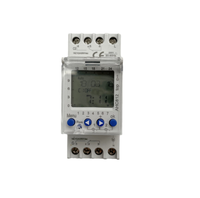 Minuteur numérique programmable hebdomadaire sur rail DIN AHC810/812, 220V 16A, deux canaux