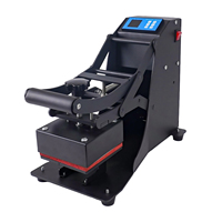 Máquina de prensa de calor de alta presión de 15x15 cm para etiquetas, camisetas, impresora multifuncional de transferencia por sublimación con temporizador digital