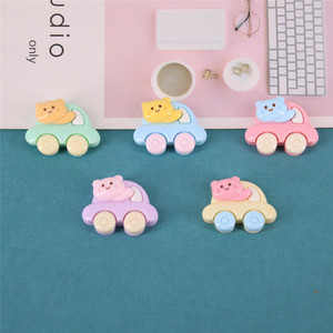 Pánico comprando gatito coche brillante cara pintura accesorios resina caso teléfono resina 3D resina <span class=keywords><strong>para</strong></span> Decoración - Product Image 2