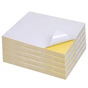Cheap 100 Sheets Per Bag Sticker Sheet A4 Inkjet Printing Matte White Self Adhesive Label Sticker A4 Sticker For Printer