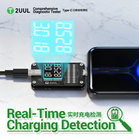 Testeur de diagnostic complet 2UUL PW32 Type-C pour la réparation de téléphones portables et tablettes, localisation des pannes, outil de détection de charge en temps réel