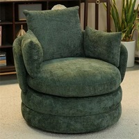 Nouveau canapé en chenille de style Hambourg, fauteuil pivotant, fauteuil inclinable une place, chaise individuelle de style tatami