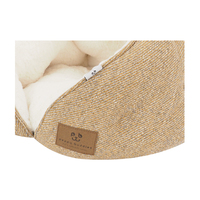 Peluche peppa bouddha lapin de luxe de haute qualité, outils en faux lin sergé ovale pour chien et chat, vente en gros avec oreiller réversible