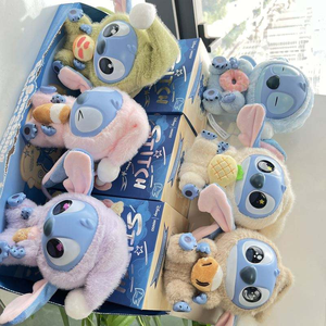 <span class=keywords><strong>Stitch</strong></span> Eat Something Sleep Series Mini vinilo juguete <span class=keywords><strong>de</strong></span> peluche para niños Mystery Box llavero colgante regalos sorpresa con animales - Product Image 4