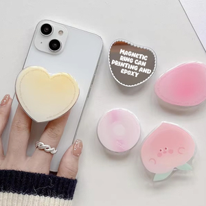 מחזיקי שקעים מגנטיים ישירות מהמפעל עם לוגו בהתאמה אישית, מעמד אחיזה מגנטי שקוף מאקריליק לטלפון עבור אביזרי אייפון - Product Image 1