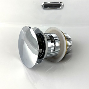 Hình Mờ Bán Hàng Trực Tiếp Nước Thải Bồn Rửa Nhà Tắm Chất Thải Bật Lên Bằng Đồng Thau Bị Mắc Kẹt Để Kết Nối Cống Bồn Rửa Nhà Tắm - Product Image 5