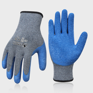 Gants de Travail XINGYU, Jauge 10, Noirs, Lisses, Paume Demi-Enduite de Latex, Enduits de Latex Crêpé, pour la Pêche et le Travail - Product Image 1