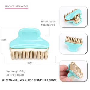 Fermaglio per Capelli Medio in Acetato Piatto Serie Wangdom Stile Alexander France HONEY FLOWER - Product Image 6