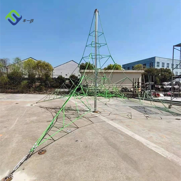 Outdoor Playground Climbing Net 4mx4m Pyramid Rope UV Resistant For Kids