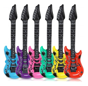 Juguetes de <span class=keywords><strong>guitarra</strong></span> inflables personalizados para niños, juego de juguetes de decoración de fiesta de colores surtidos de PVC, <span class=keywords><strong>guitarra</strong></span> eléctrica <span class=keywords><strong>Rock</strong></span> 'N Roll inflable - Product Image 2
