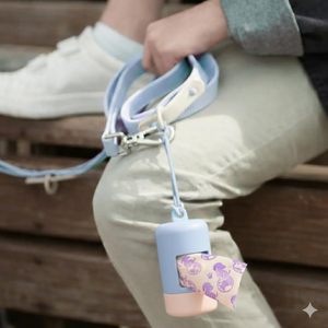 Dispensador de Bolsas para Desechos Huamaohengchun con Revestimiento Suave al Tacto de Primera Calidad |   Abertura de dispensación ampliada, elegante diseño de bloques de color - Product Image 6