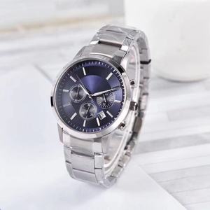 Relojes de pulsera de cuarzo de acero inoxidable al por mayor con alta resistencia al agua, estilo empresarial y manecillas modernas - Product Image 1