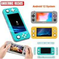 Console de jeu portable RG505 la plus vendue, écran tactile OLED de 4,95 pouces, Android 12, console de jeu vidéo portable, cadeau de Noël pour enfants