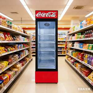 Refrigerador Comercial para Bebidas con Puerta de Vidrio, Enfriamiento por Aire, Compresor y Luz LED - Product Image 3