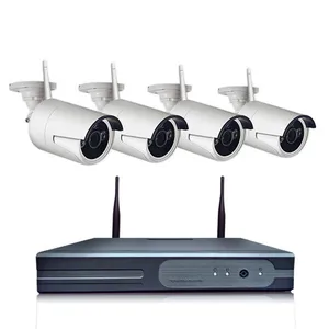 2023 베스트 셀러 4 카메라 NVR 키트 보안 카메라 비디오 감시 시스템 IP 카메라 공장 창고 안전