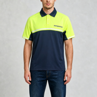 Chemises à boutons brodées à manches courtes imprimées avec bandes réfléchissantes pour hommes, t-shirts respirants à col montant