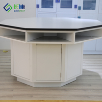 Université Sciences Physique École Laboratoire Table Octogonale Laboratoire Table Hexagonale Étudiant Laboratoire Meubles avec Douilles