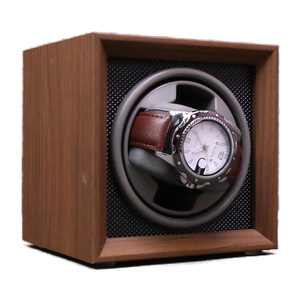 <span class=keywords><strong>Scatola</strong></span> Avvolgitore Automatico per <span class=keywords><strong>Orologi</strong></span> di Lusso, Sicura, in Legno di Noce, per Uomo, Singola, con Rotazione e Conservazione - Product Image 3