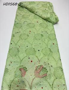 <span class=keywords><strong>2025</strong></span> son beyaz afrika fransız dantel kumaş işlemeli nijerya gipür tül dantel boncuklu kumaş için parti - Product Image 1