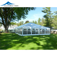 Tente transparente de luxe à toit transparent pour événements de mariage, capacité de 1000 personnes pour les mariages, salons, autres occasions