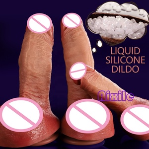 Dildo Realista <span class=keywords><strong>con</strong></span> Ventosa para Juego <span class=keywords><strong>con</strong></span> Manos Libres, Cabeza Fálica Suave y Carnosa Insertable para Placer Intenso, Juguete Anal para Punto G - Product Image 1