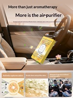 Carmate Désodorisant Portable à Évaporation Naturelle, Parfum Rose Jasmin, Baume Solide Parfumé Osmanthus Longue Durée pour Voiture