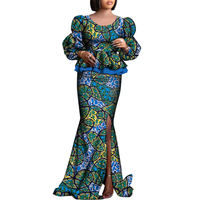 Robe longue formelle Dashiki élégante en coton respirant grande taille pour femmes, style Ankara traditionnel nigérian