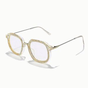Nouveautés 2020, lunettes vintage UV400, monture ovale, grande monture, chaîne de lunettes pour femmes. - Product Image 4