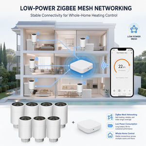 Valvola Termostatica Intelligente <span class=keywords><strong>per</strong></span> Radiatore, Controllo Temperatura Ambiente, WIFI Tuya ZigBee, Valvola Termostatica Intelligente <span class=keywords><strong>per</strong></span> Radiatore TRV - Product Image 6