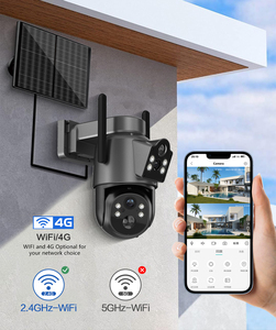 Cámara de Seguridad PTZ Inalámbrica Solar ICSEE con Doble Lente, Panel Solar de 7.7W, Batería de 7800mAh, 4MP, Alarma, CCTV para Granja - Product Image 3