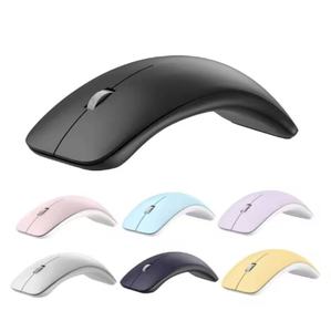 Ratón ergonómico ARC silencioso curvo para juegos, ratón portátil con cable, ratón Delgado, PC, ratón inalámbrico silencioso fino para ordenador portátil y oficina - Product Image 2
