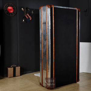 OEM ODM aviador Loft Industrial estantería antiguo tronco aluminio 4 niveles ratán madera estantería hogar Oficina librería - Product Image 4