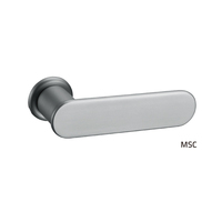 Levier de poignée de porte moderne multi-finition or chrome nickel satiné rosace ronde ensemble de quincaillerie de porte de qualité supérieure